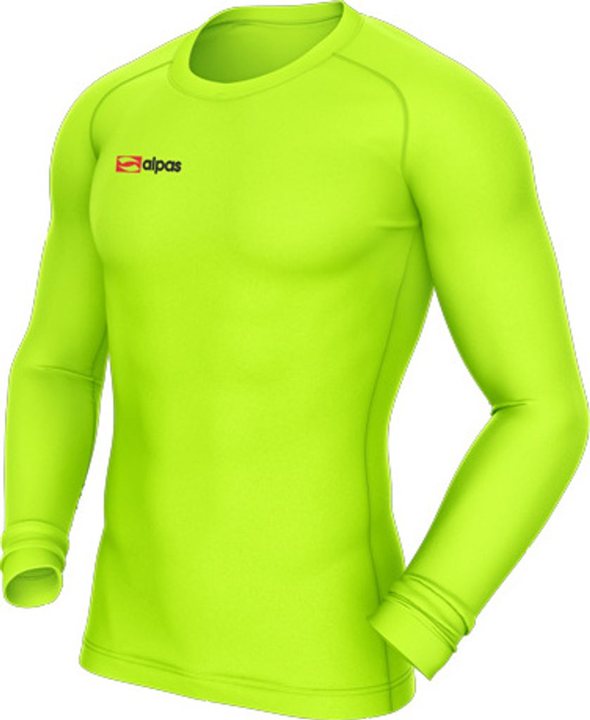 alpas Compression Playershirt 2.0 Neongelb Gr. XS/S