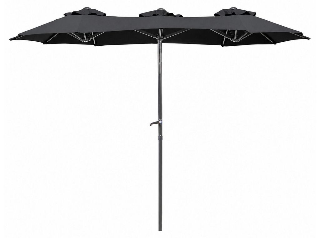 Linder Exclusiv Parasol de jardin 300x150x220 cm Gris foncé Image du produit 