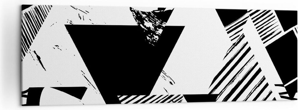 Bild auf Leinwand - Leinwandbild - Abstraktion modern - 160x50cm - Wand Bild - Wanddeko - Leinwanddruck - Bilder - Kunstdruck - Wanddekoration - Le...