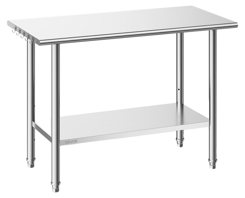 Stôl z nehrdzavejúcej ocele VEVOR Gastro 1220 x 610 x 864 Obrázok produktu 