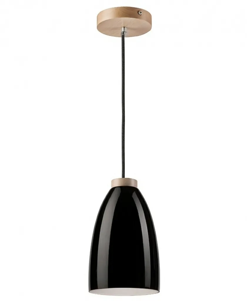Suspension pour salle à manger Lamkur 28897 LM 1.1/38 bois et verre