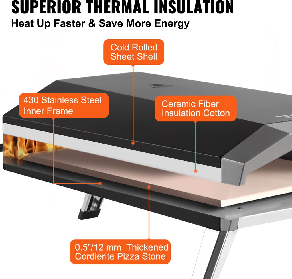Pizzaofen-Abdeckung Für Blackstone 55,9 Cm (6964/6963/6962/6961/6960) – Wasserdicht, 600D (85x66x47 Cm)