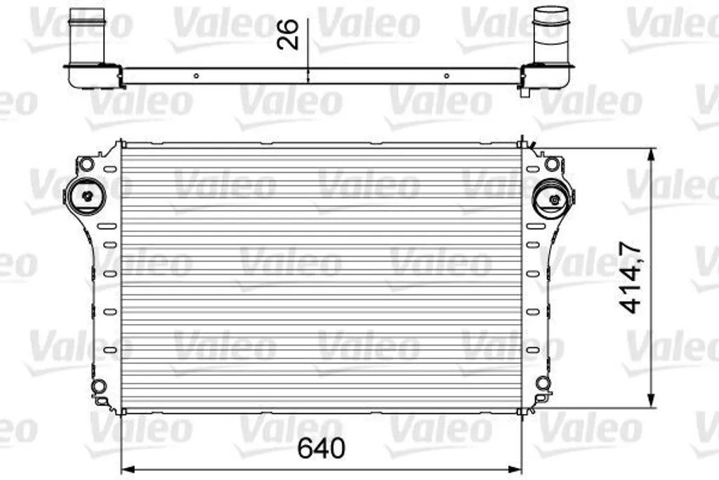 Intercooler Valeo 818568 pour Avensis T25 et Corolla Verso - OE 179400R010