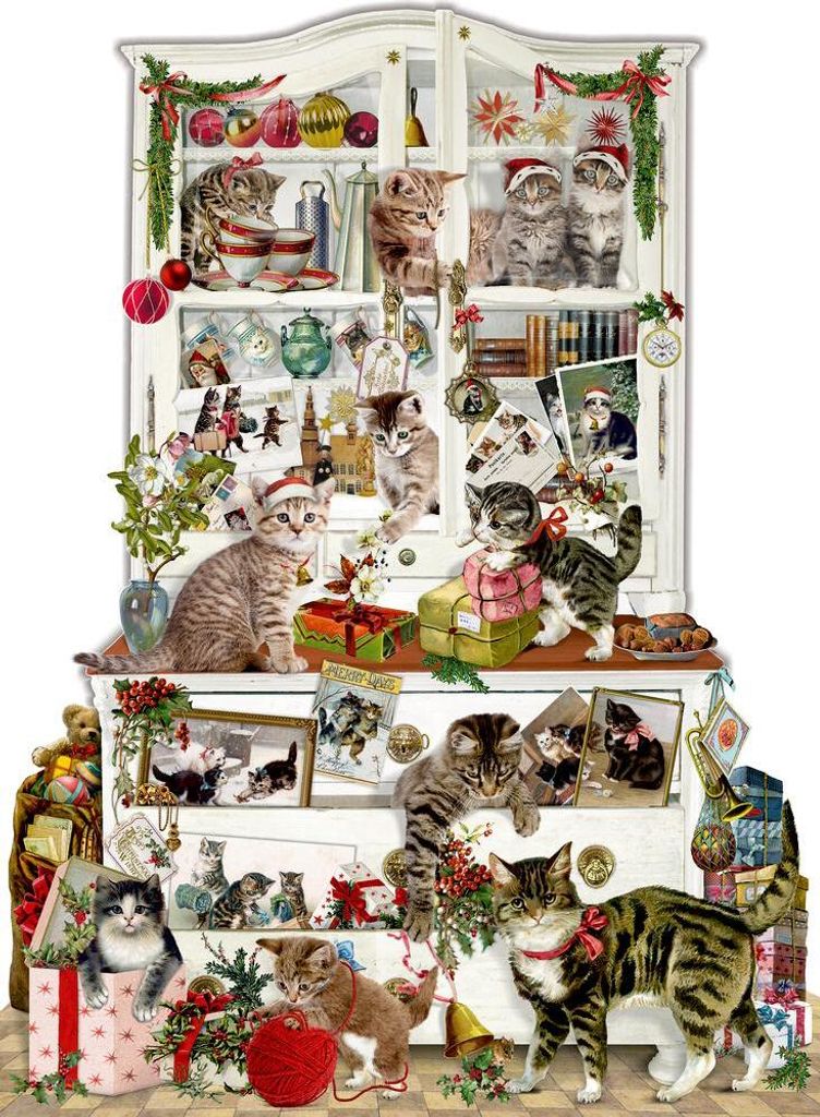 Wand-Adventskalender - Katzen im Advent Produktbild 