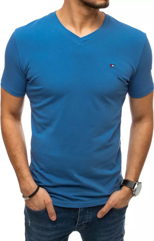 Dstreet Herren T-Shirt Nikrant blau XXL