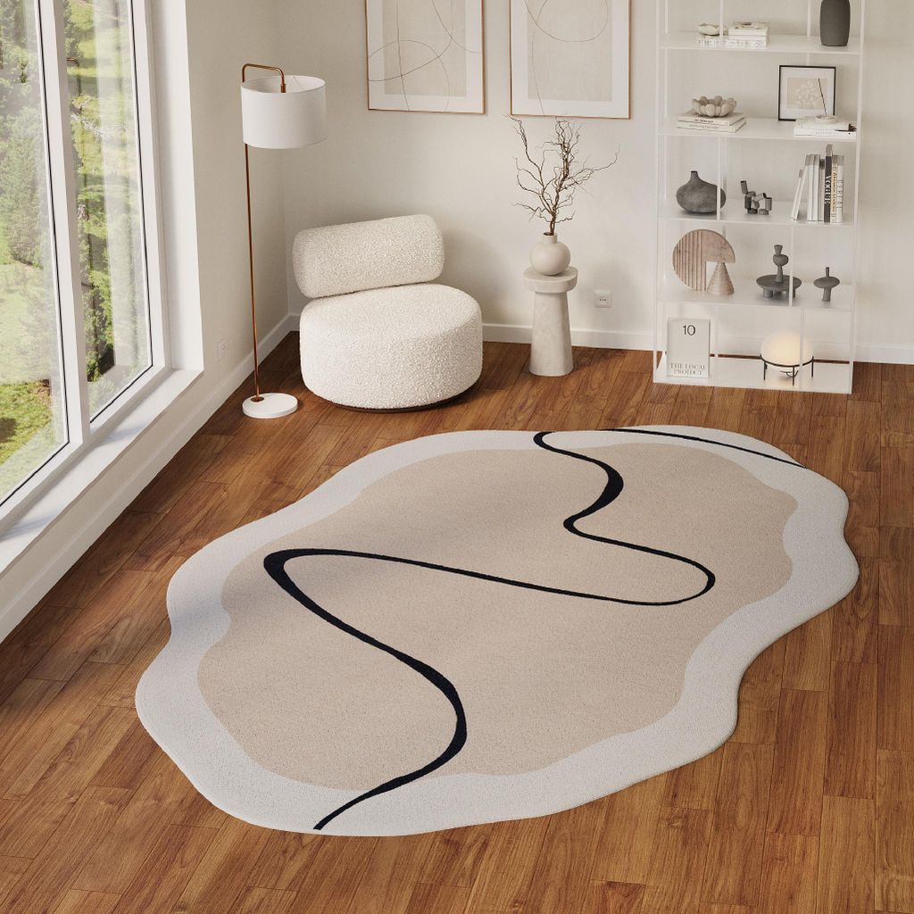 Tapiso Teppich WISP modern, pflegeleicht, Wohnzimmer Schlafzimmer 200 x 300 cm
