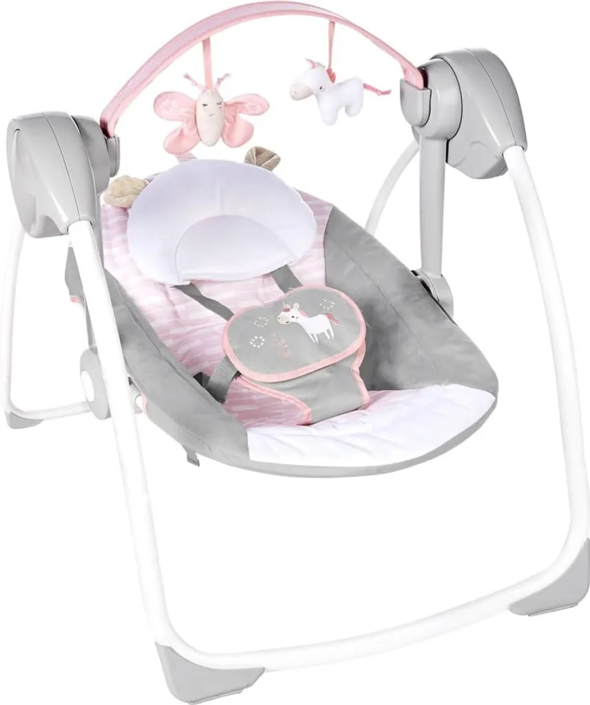 Transat Bébé Apaisant Ingenuity Flora - Soulage les Pleurs et Compact