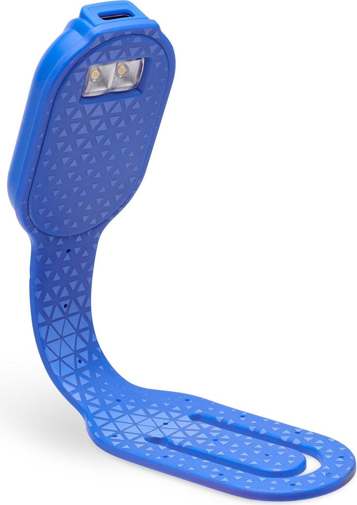 Flexilight RC (Blue Hexagonal) - wiederaufladbares Leselicht - 2 in 1 Leselampe & Lesezeichen - LED Leselicht - Geschenk für Leser, Buchliebhaber ...
