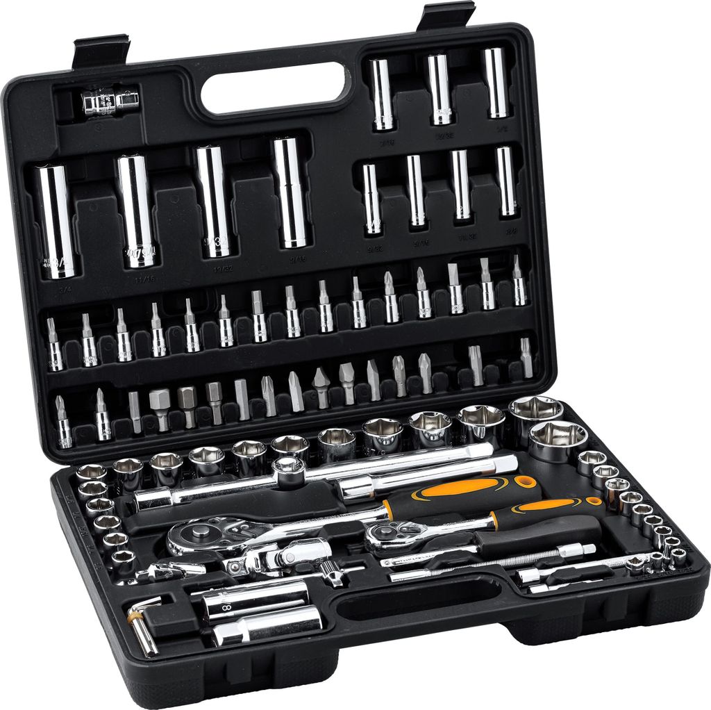 Hi-Q Tools Steckschlüsselsatz 94-tlg Zoll mit SAE & Torx Produktbild 
