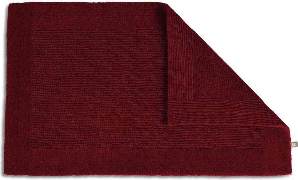 RHOMYhome Baumwoll-Badteppich SELECT Größe 50 x 70 cm Farbe cardinal