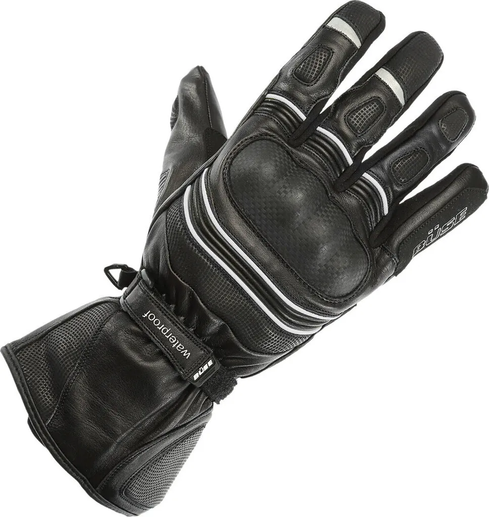 Gants Moto Femme Büse Willow pour la Route - Noir/Blanc Taille 5 Confort