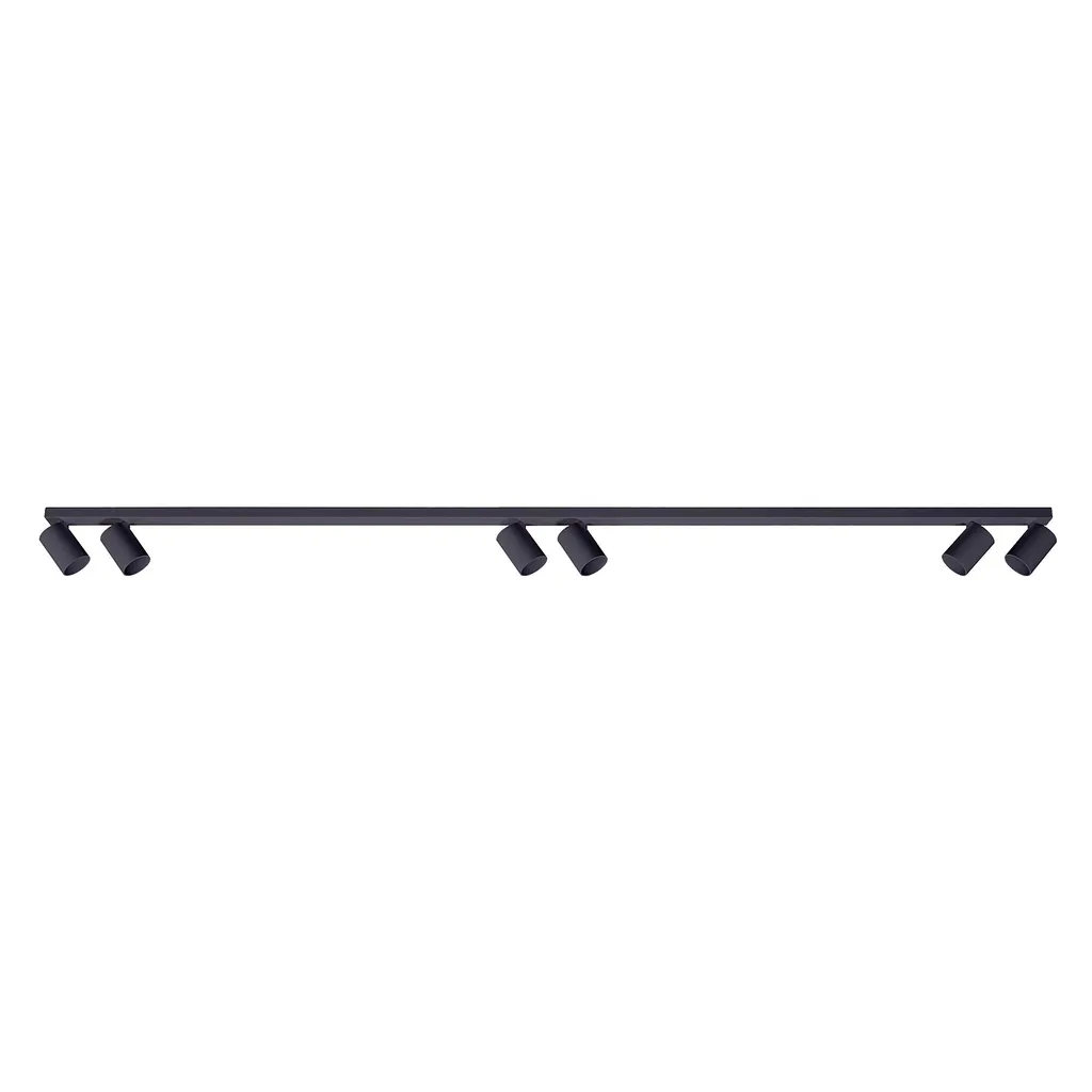 Fini les zones d'ombre avec le grand spot encastrable noir 6 lampes GU10