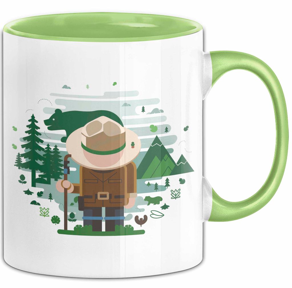 Park Ranger Tasse Geschenk Lustige Geschenkidee Spruch Für Natur Schützer (Grün)