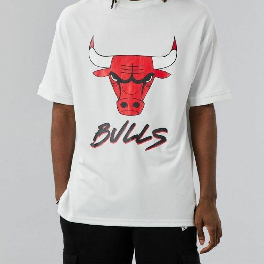 Kurzarm-T-Shirt NBA SCRIPT MESH New Era WHIFDR 60284736 Weiß - XL