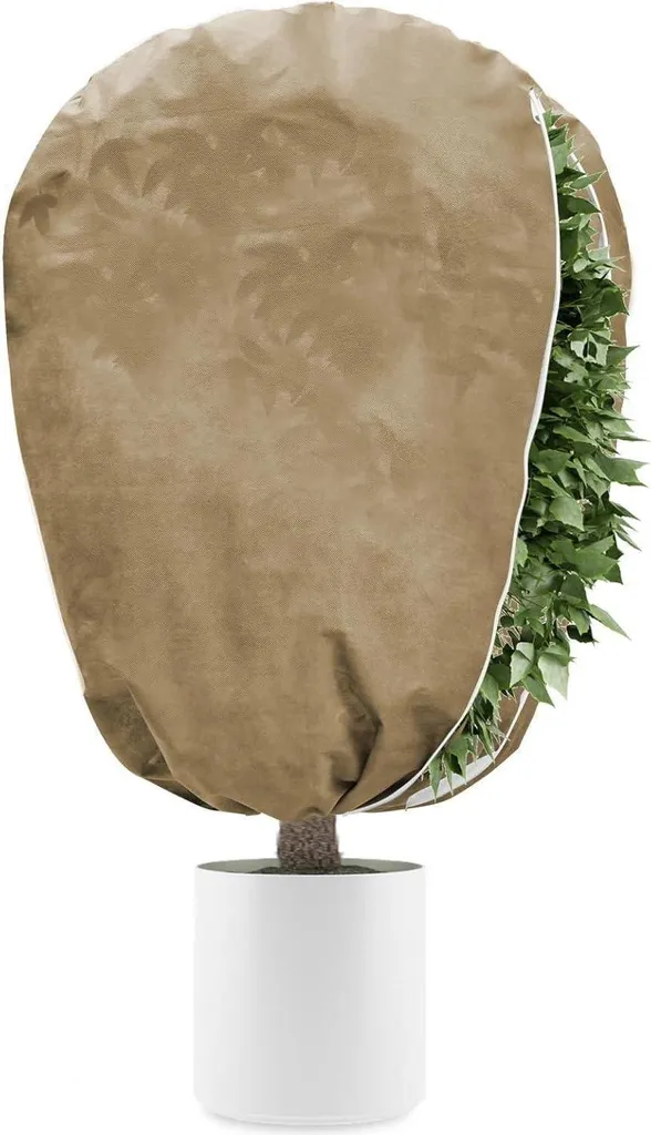 Housse de protection antigel pour plantes et arbustes 140x200cm Marron