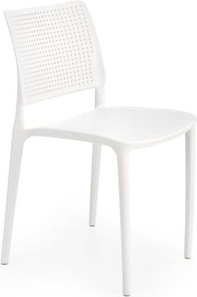 4er Set Stühle K514, Weiß, Maße: 42 cm Breite, 79 cm Höhe, 55 cm Tiefe