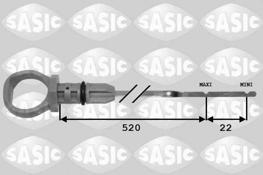 SASIC 1940002 Ölmessstab Ölpeilstab Ölstab passend für PEUGEOT PARTNER Combispace (5F) PARTNER Kasten (5) Partner Origin Kastenwagen (G) für C...