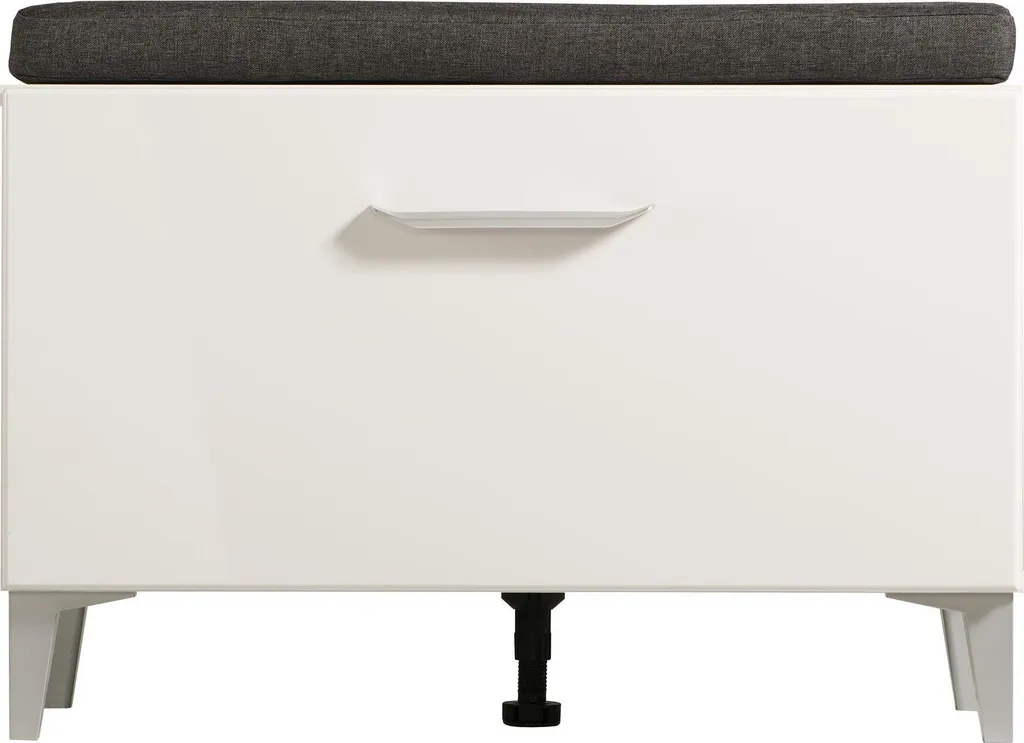 Banc d'entrée Cacak blanc 74,5x45x35 cm - Petit meuble de rangement