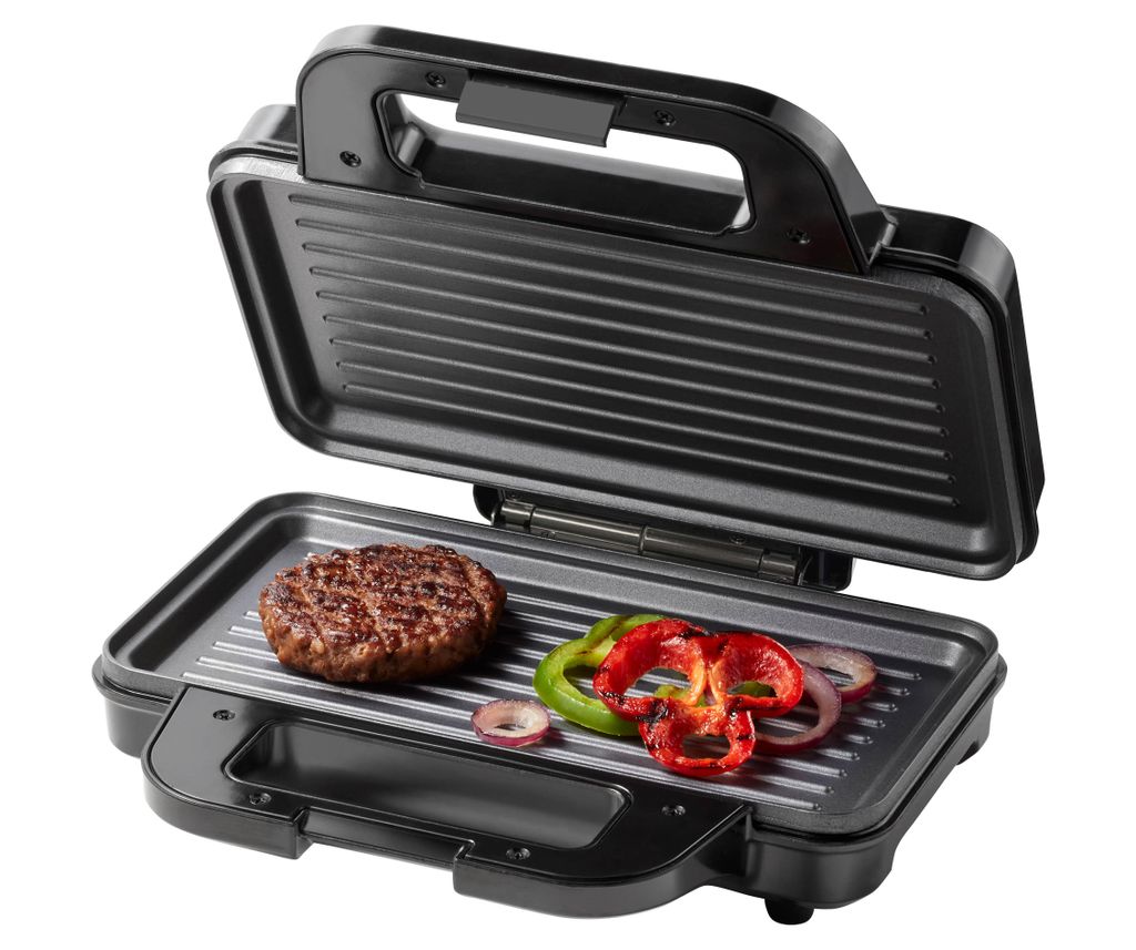 Tomado TGP2002S – Sandwichmaker für 2 Toasts – Kontaktgrill – Panini-Grill – PFAS-frei – 1000 Watt – Edelstahl