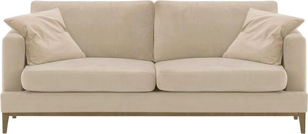 Dreisitzer-Sofa Covex Wood-Velluto 2-wax black