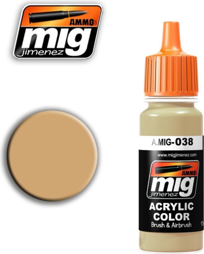 Ammo MIG 038 - Acryl Farbe (17ml) - Light Wood