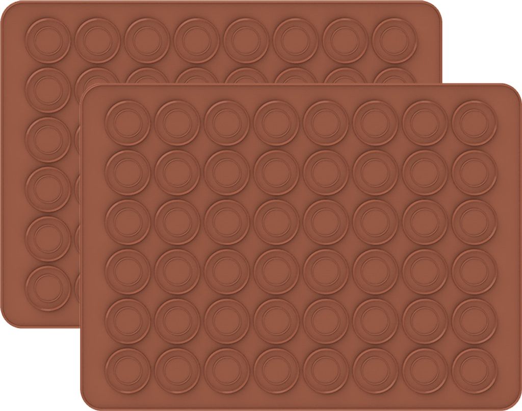 Silikon-Macaron-Matten, 2 Stück Macaron-Pads Antihaftbeschichtete Küchenbackformen Matten Pads zum Zubereiten oder Backen