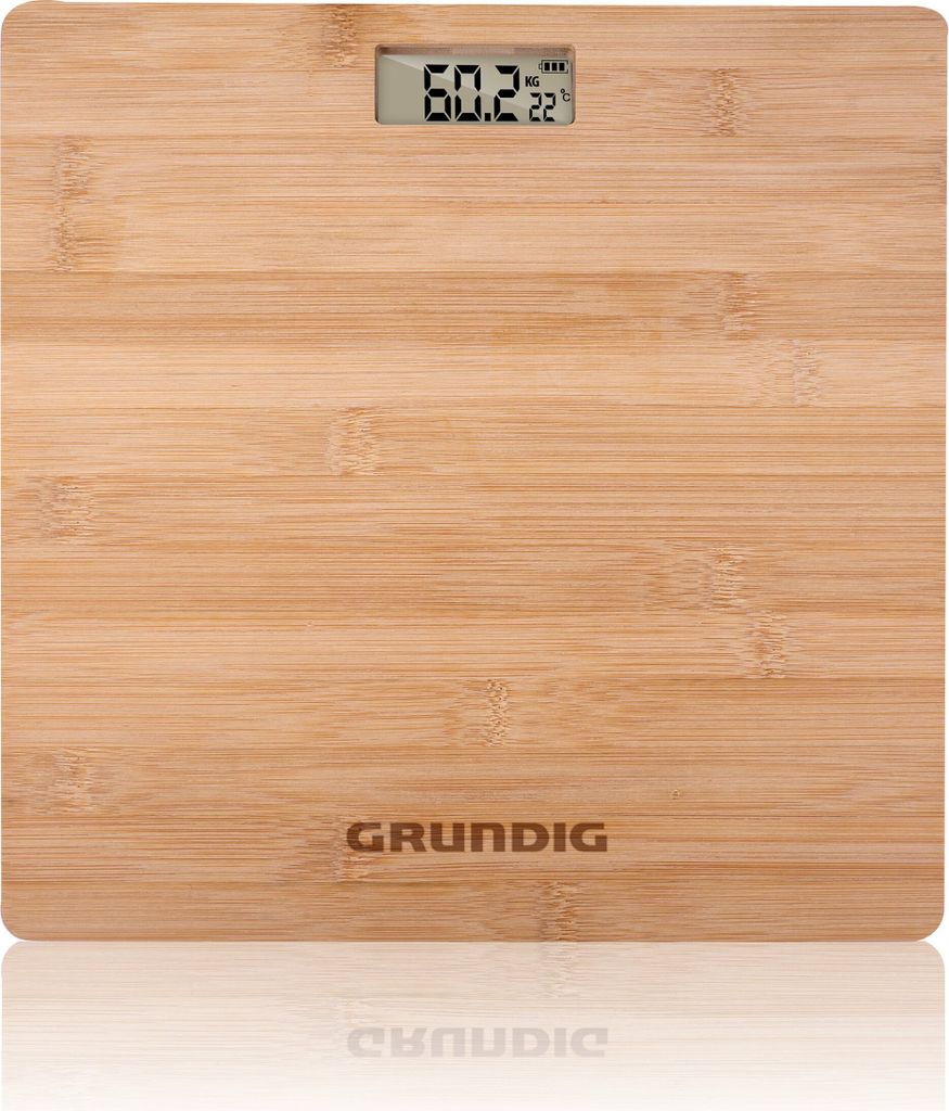 Grundig Personenwaage - Digitale Bambus Waage - Max. 180KG Produktbild 3