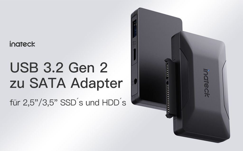 Inateck SATA USB Adapter, USB 3.2 Gen 2 | Kaufland.de
