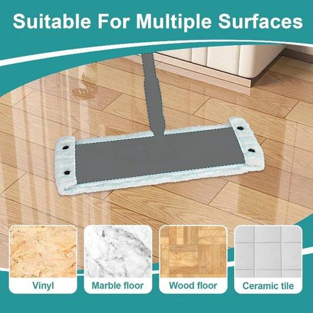 Kit balai microfibre 4 pièces : idéal contre les taches et les traces