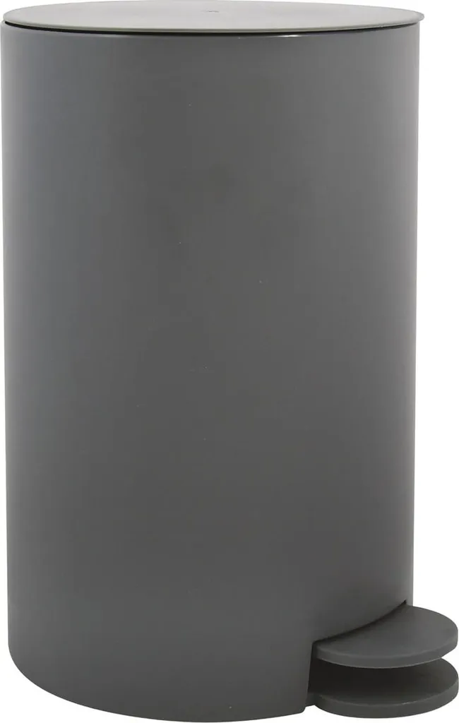Seau à cosmétiques gris 3L avec seau intérieur amovible pour salle de bain