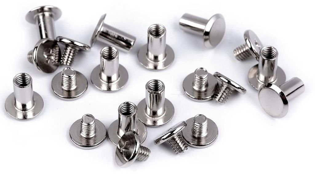 Schraubnieten Buchschrauben 10Stk Ø 10mm / 10 mm silber