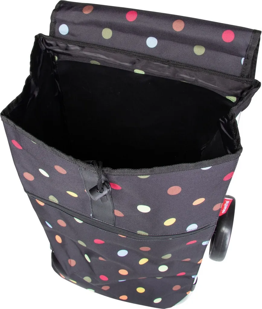 Poussette de Marché Dots Noir : Chariot de Courses Chic et Pratique - 9