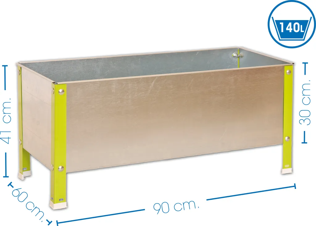 Carré potager surélevé métal Simonrack 90x41cm pour balcon et jardin