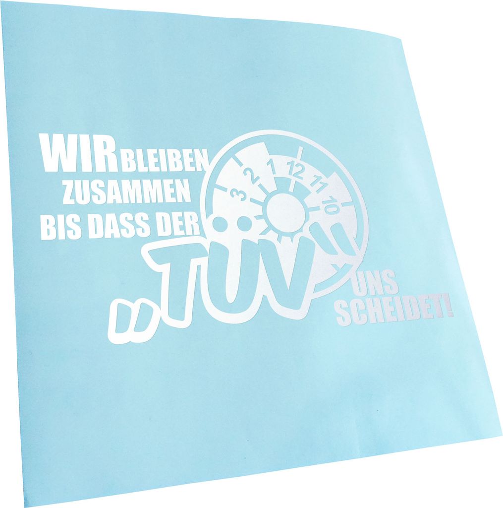 Kiwistar - Autoaufkleber - DASS der Uns scheidet Heckscheibenaufkleber - Aufkleber für Auto Kfz Fahrrad, LKW, Truck Mofa