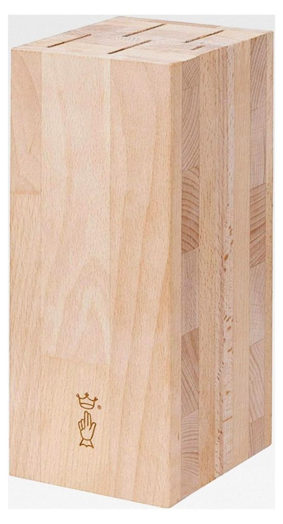 Messerblock aus Holz, Schwarz