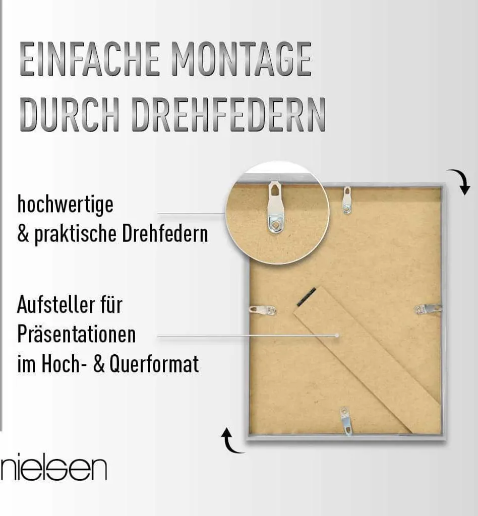 Cornice Nielsen Alpha 13x18 cm Alluminio Wengé | Qualità Professionale - 6