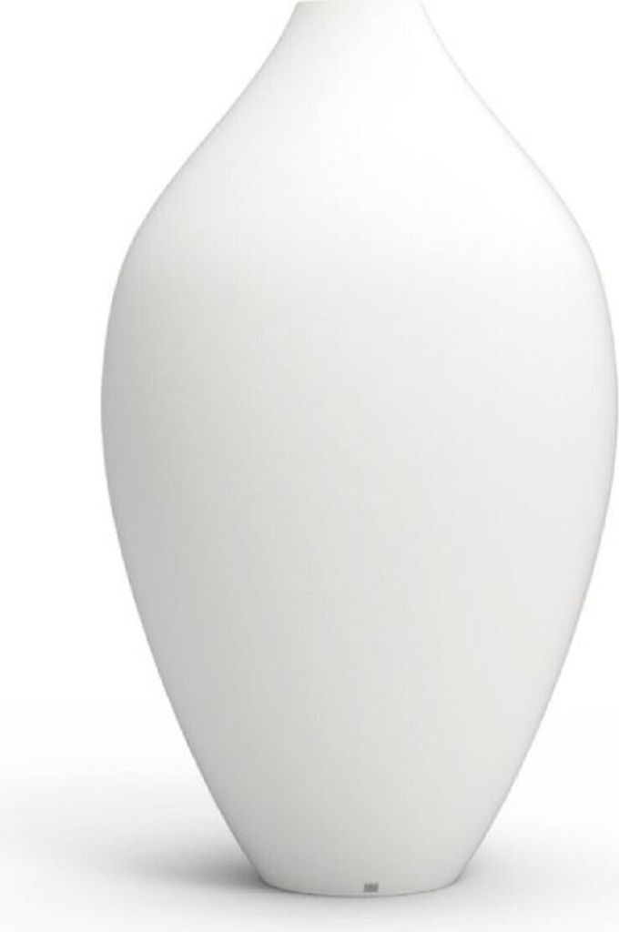 Casa Padrino Luxus Deko Blumentopf Matt Weiß Ø 91 x H. 155 cm - Garten Deko