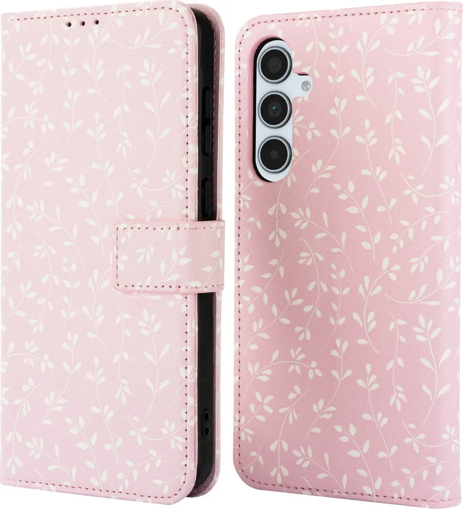 Cover a Libro Samsung A35 imoshion Fiori Rosa - Design Esclusivo