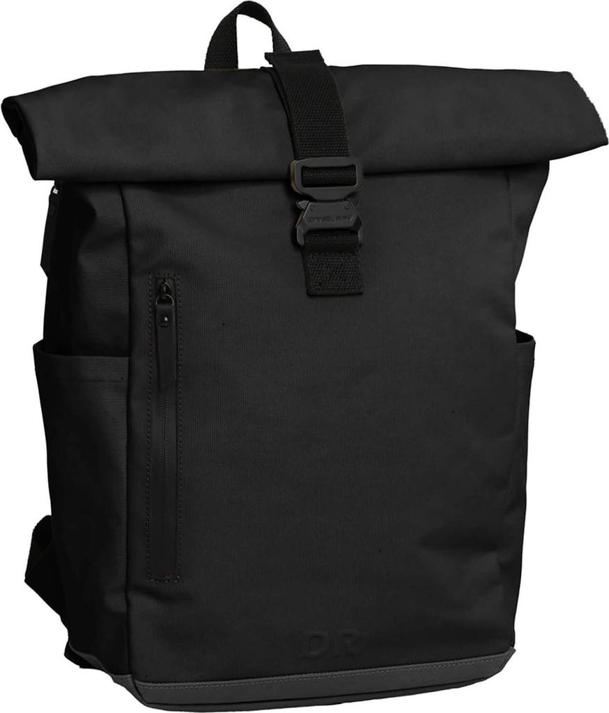 Daniel Ray Rolltop-Rucksack Wangaratta mit gepolstertem Rücken - Rucksack mit großem Organizer-Fach in Black
