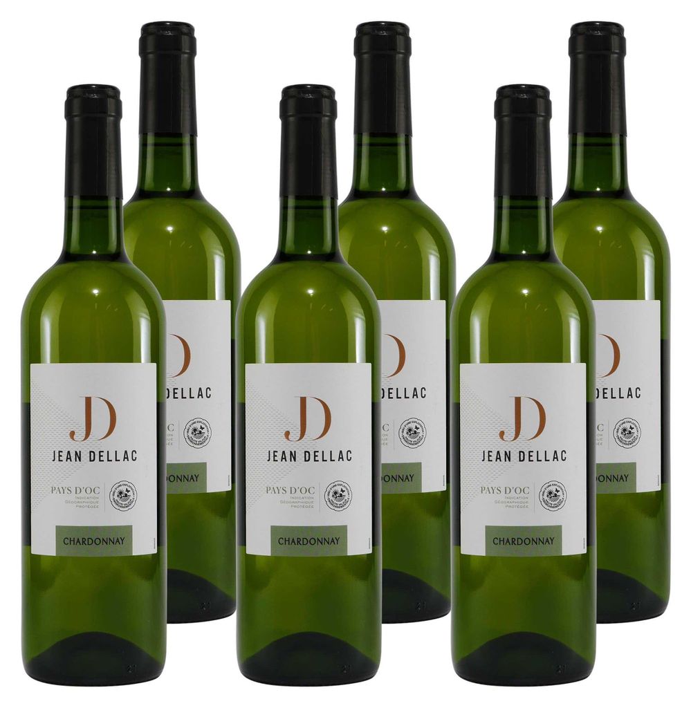 Jean Dellac Chardonnay IGP -trocken- (6 x 0,75L) Produktbild 