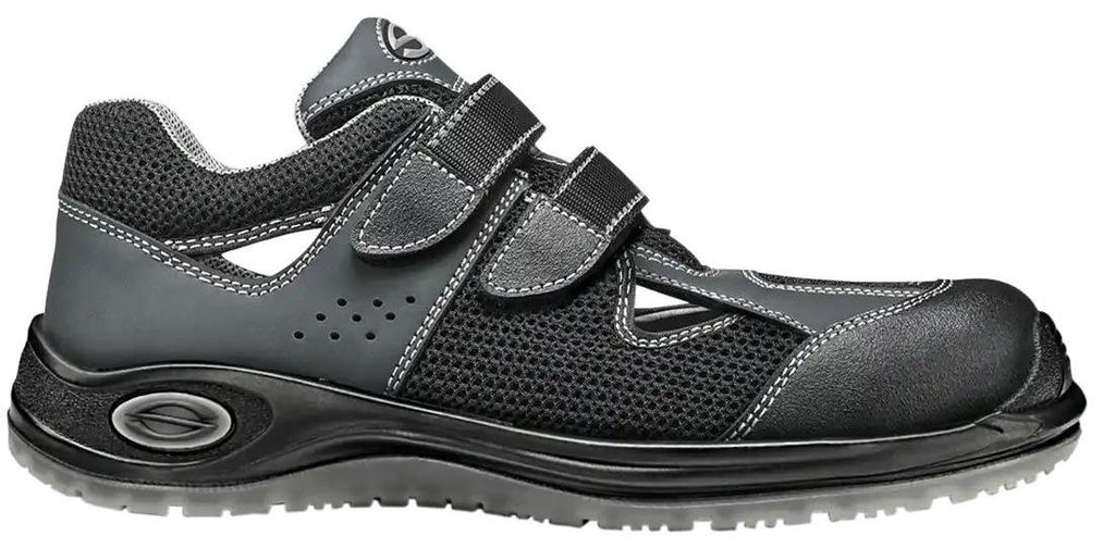 Sir Safety CAMARO Sicherheitssandale S1P metallfrei mit Kompositkappe schwarz, 36, Schwarz