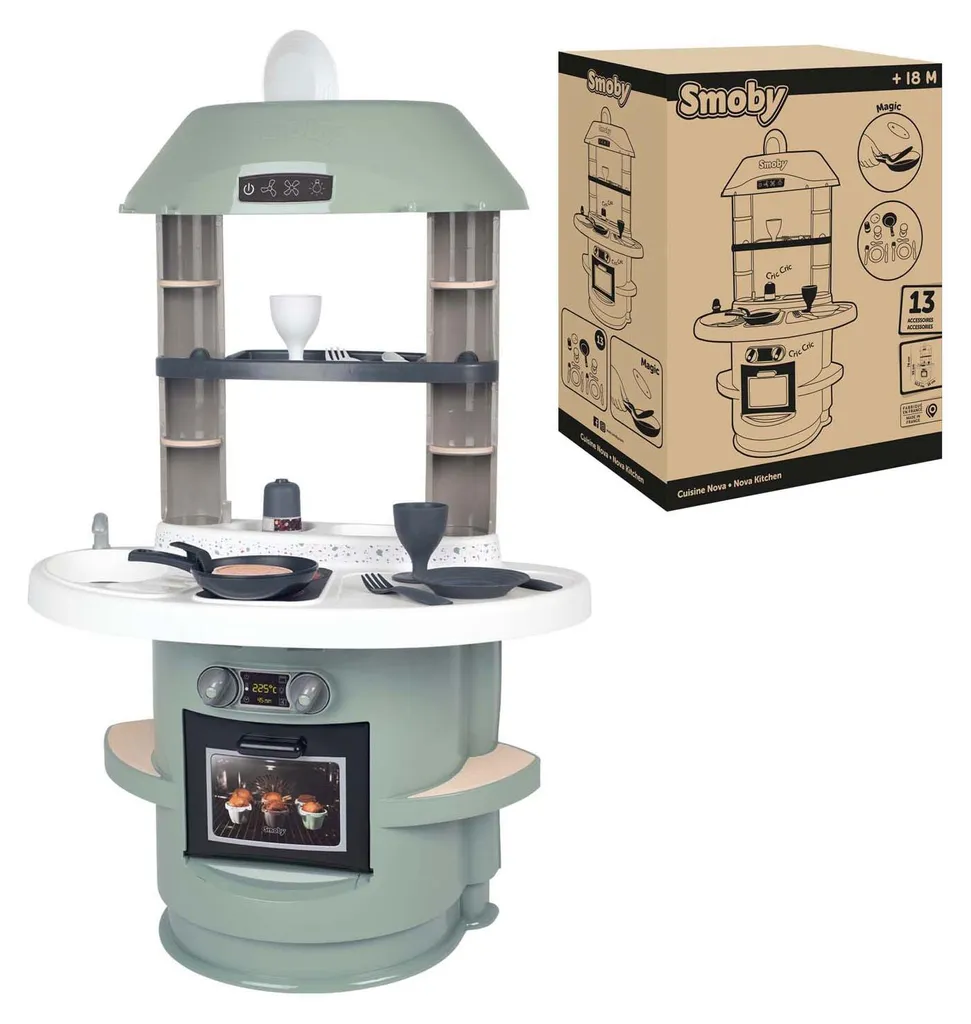 Cuisine Smoby Nova avec four et 13 accessoires pour enfant dès 18 mois - 6