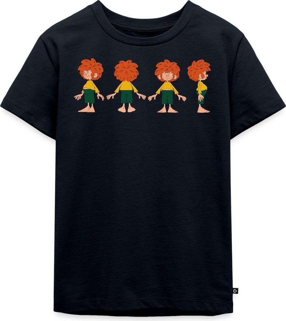 Spreadshirt Pumuckl Aus Verschiedenen Blickwinkeln Kinder Premium T-Shirt, 122/128 (6 Jahre), Navy