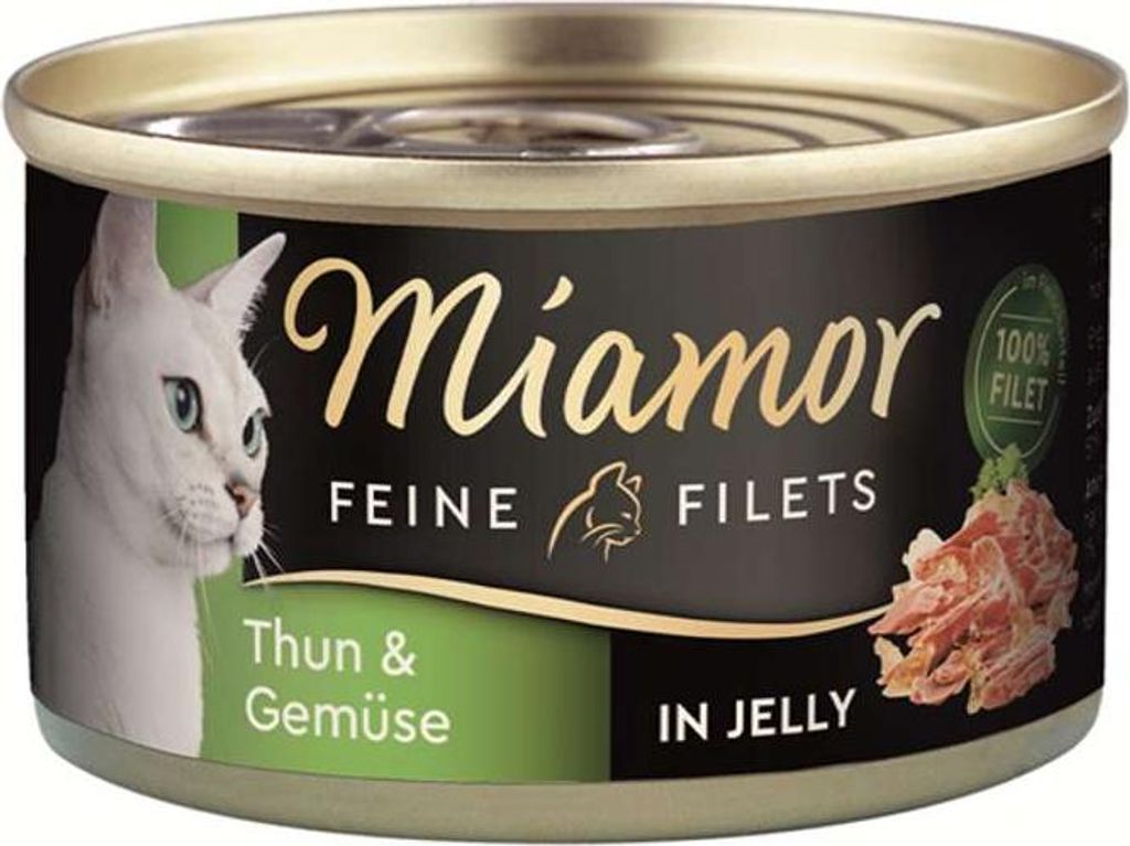 Miamor - Feine Filets Dose 24x100g | Thunfisch & Gemüse