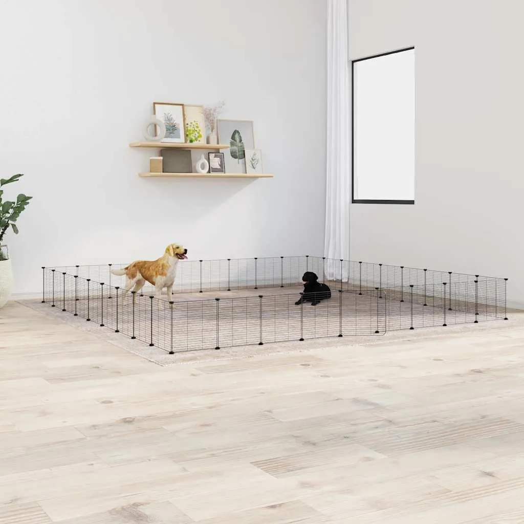 Gabbia Modulare vidaXL 36 Pezzi - Ottimizzazione Spazio Animali - 9