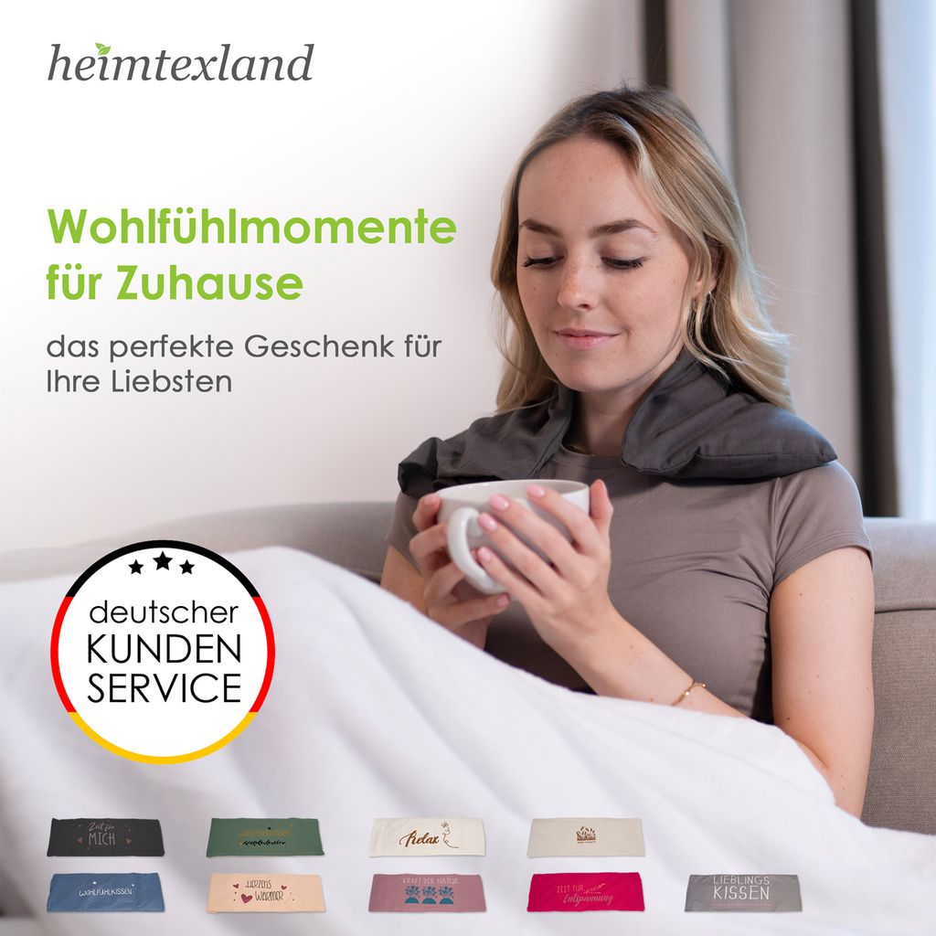 heimtexland ® Roggen Natur Körnerkissen Kälte- und Produktbild 6