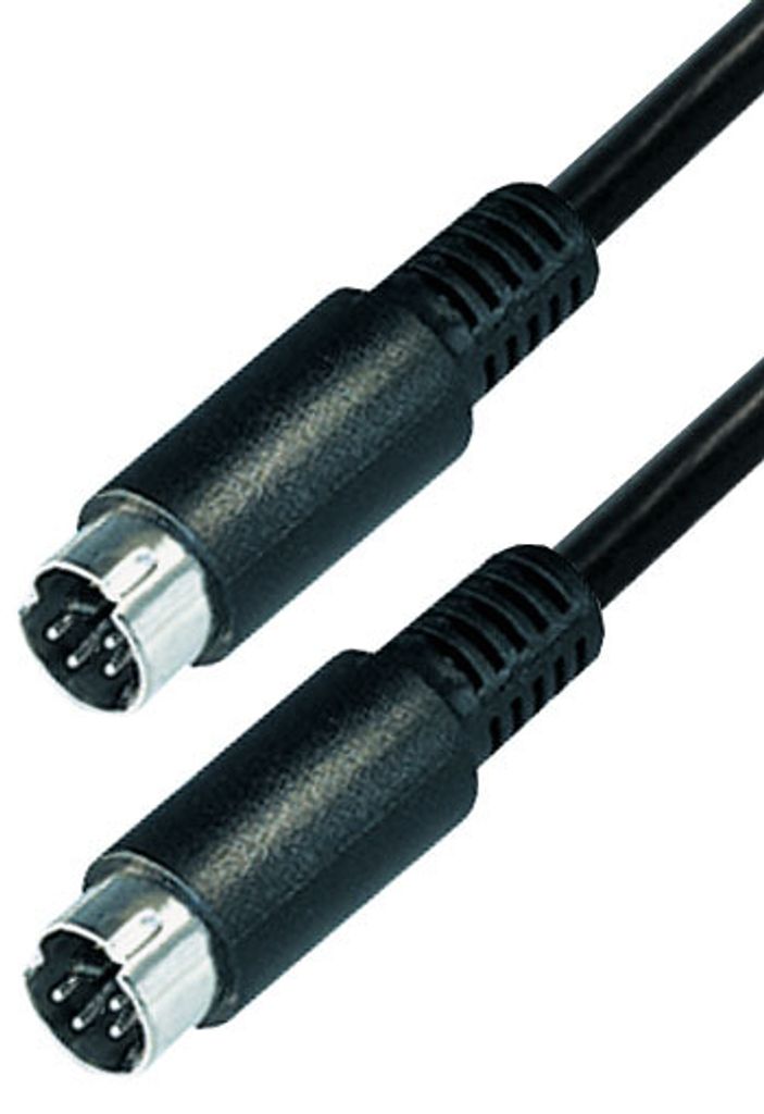 SVHS-Verbindungskabel 4 pol. Hosidenstecker - 4 pol. Hosidenstecker 5,0 m