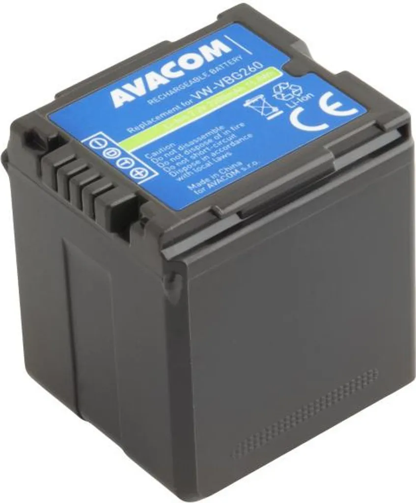 Batterie Li-Ion VW-VBG260 2200mAh 7.2V avec puce de communication