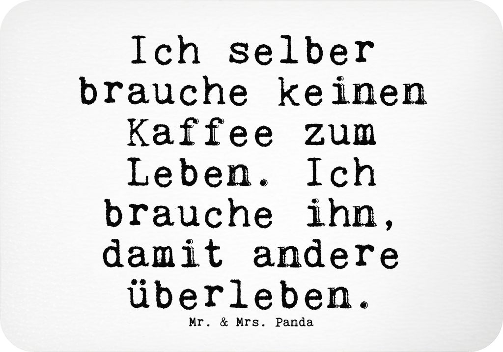 Mr. & Mrs. Panda magnet Ich selber brauche keinen... - Weiß - Geschenk, Montag, zettelhalter, Spruch, Lustige Sprüche, Notizhalter, haftmagnet, F...