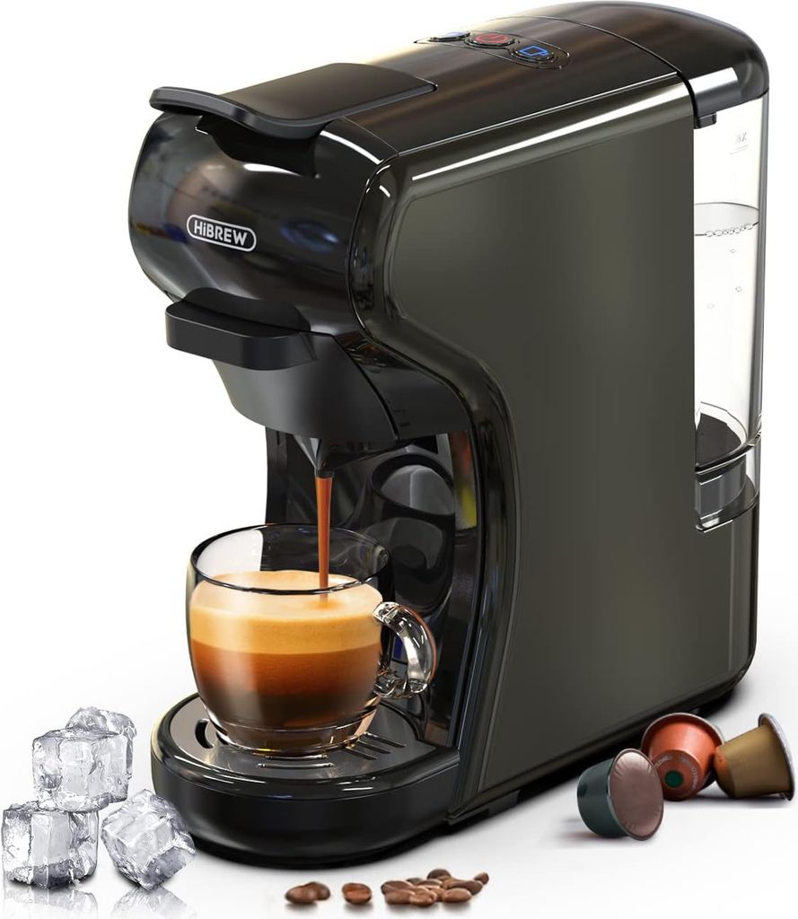 HiBREW 4 in 1 Kapselkaffeemaschine H1A, Schwarz